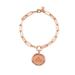 Disney Jewelry | Disney Princess Crown Link Bracelet In Fine Silver Plated Rose Gold | Color: Gold/Silver | Size: Os