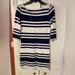 Lilly Pulitzer Dresses | Lilly Pulitzer Cassie Mini Dress Navy Blue White Striped 100% Cotton Size Xs. | Color: Blue/White | Size: Xs