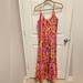 J. Crew Dresses | J. Crew San Juan Silk Scoop Neck Maxi Dress | Color: Pink/Yellow | Size: 4