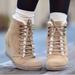 J. Crew Shoes | Euc J Crew Macalister Tan Suede Wedge Boots/Booties Sz. 7 | Color: Tan | Size: 7