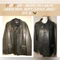 Polo By Ralph Lauren Jackets & Coats | Hpeuc-Polo Ralph Lauren Men Vintage 100% Leather Jacket Wool Lined Brown Xl | Color: Brown | Size: Xl