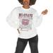 Women's Gameday Couture White Missouri State University Bears Drop Shoulder Fleece Pullover Sweatshirt