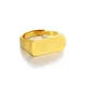 Bague en or regardé cerise pour homme bijoux fins or jaune massif 22 carats bague hip-hop