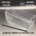 Présentoir de modèle de voiture échelle 1:24 1:18 boîte PVC transparente acrylique anti-poussière à
