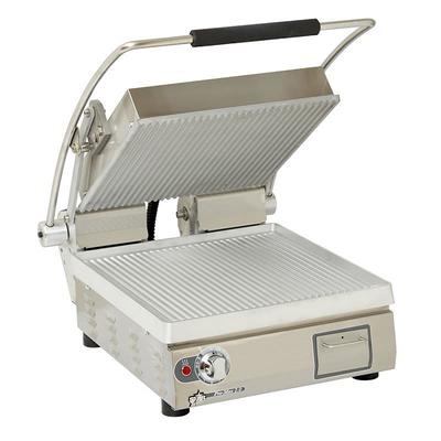 Star PGT14 Pro-Max 2.0 Single Commercial Panini Press w/ Aluminum Grooved Plates, 240v/1ph, Stainless Steel