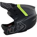 Troy Lee Designs D3 Fiberlite Slant Casco da discesa, nero-grigio-verde, dimensione M