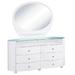 HomeRoots 31" Sophisticated White High Gloss Dresser