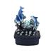 HomeRoots 11" Blue Polyresin Dolphins Tabletop Fountain - 11.45" H x 6.46" W x 8.15" D