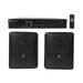 (2) JBL 5.25 Black Commercial Wall Speakers+Amp For Restaurant/Office/Cafe/Bar