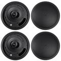 (4) JBL Control 18C/T-BK 8 70v Commercial Black Ceiling Speakers For Restaurant