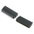 Card Edge Connector Black Socket Straight Connection 26 Pin 2.54mm Pitch for PCB Circuit Board Game Console Pack of 2