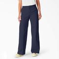 Dickies Women's Regular Fit Wide Leg Work Pants - Ink Navy Size 16 (FP901)