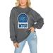 Women's Gameday Couture Charcoal Middle Tennessee State Blue Raiders Drop Shoulder Fleece Pullover Sweatshirt