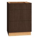 Dwelling Cabinet Co Rosemont 27" W X 34.5" H X 24" D Fully Assembled 3-Drawer Base Cabinet | 34.5 H x 27 W x 24 D in | Wayfair 3DB24-SFO19-M-SK-A