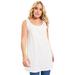Plus Size Women's Scoopneck One + Only Tunic Tank by June+Vie in White (Size 26/28)