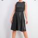 Ralph Lauren Dresses | Like New Lauren Ralph Lauren Fit And Flare Metallic Dress | Color: Black/Silver | Size: 14