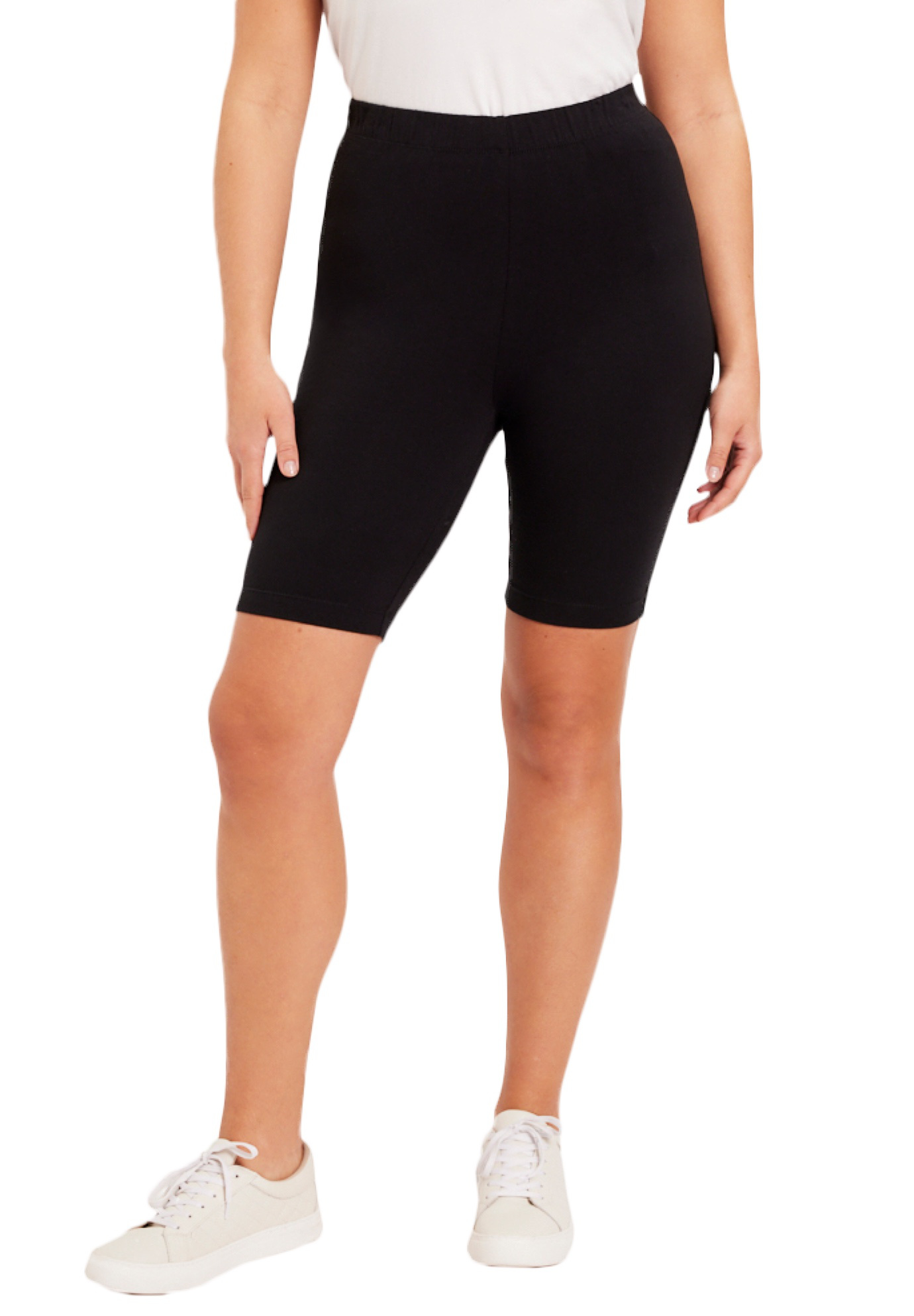 Plus Size Women's Classic Bike Shorts by June & Vie in Black (Size 22/24)