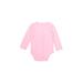 Carter's Long Sleeve Onesie: Pink Bottoms - Size 18 Month
