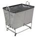 Steele Canvas Basket Steeletex Elevated Truck - Pemanent Style 6 Bu Canvas in Gray | 29 H x 21.5 W x 31.5 D in | Wayfair 92EDIV26VGRYLBLKM2S