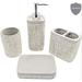 Loon Peak® Dayza 4 Piece Bathroom Accessory Set Resin in Brown/Gray | 2.6 D in | Wayfair 0D8D3A642A6B46BCA4674B1943DE3B59