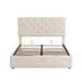 Red Barrel Studio® Storage Bed w/ a Hydraulic Storage System Upholstered/Linen | 48.6 H x 58.8 W x 77.9 D in | Wayfair