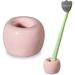 Latitude Run® Mini Ceramics Toothbrush Holder Ceramic in Pink | 1.18 H x 1.57 W x 1.57 D in | Wayfair 137319C4B46A4FEF8E72B6F09A4E2526