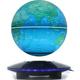 Magnetic Levitating Globe, 6 Inch LED Levitation Floating World Map Globe, Auto Rotation Suspended in Mid-air with Touch Control for Home Office Desk Decoration