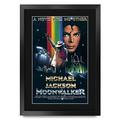 HWC Trading FR A3 Moonwalker Michael Jackson Gifts Printed Poster Signed Autograph Picture for Movie Memorabilia Fans - A3 Framed