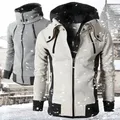 MWWsacrifice-Blouson aviateur à capuche avec col écharpe pour hommes vêtements d'extérieur pour