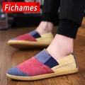 Fichames-Mocassins plats pour hommes chaussures décontractées 3 couleurs été nouveau document