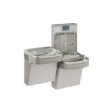 Elkay LZSTL8WSVRLK Wall Mount Bi Level Drinking Fountain w/ Bottle Filler - Filtered, Refrigerated, Light Gray, 115 V