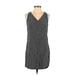 Old Navy Casual Dress - Shift V Neck Sleeveless: Black Polka Dots Dresses - Women's Size Small