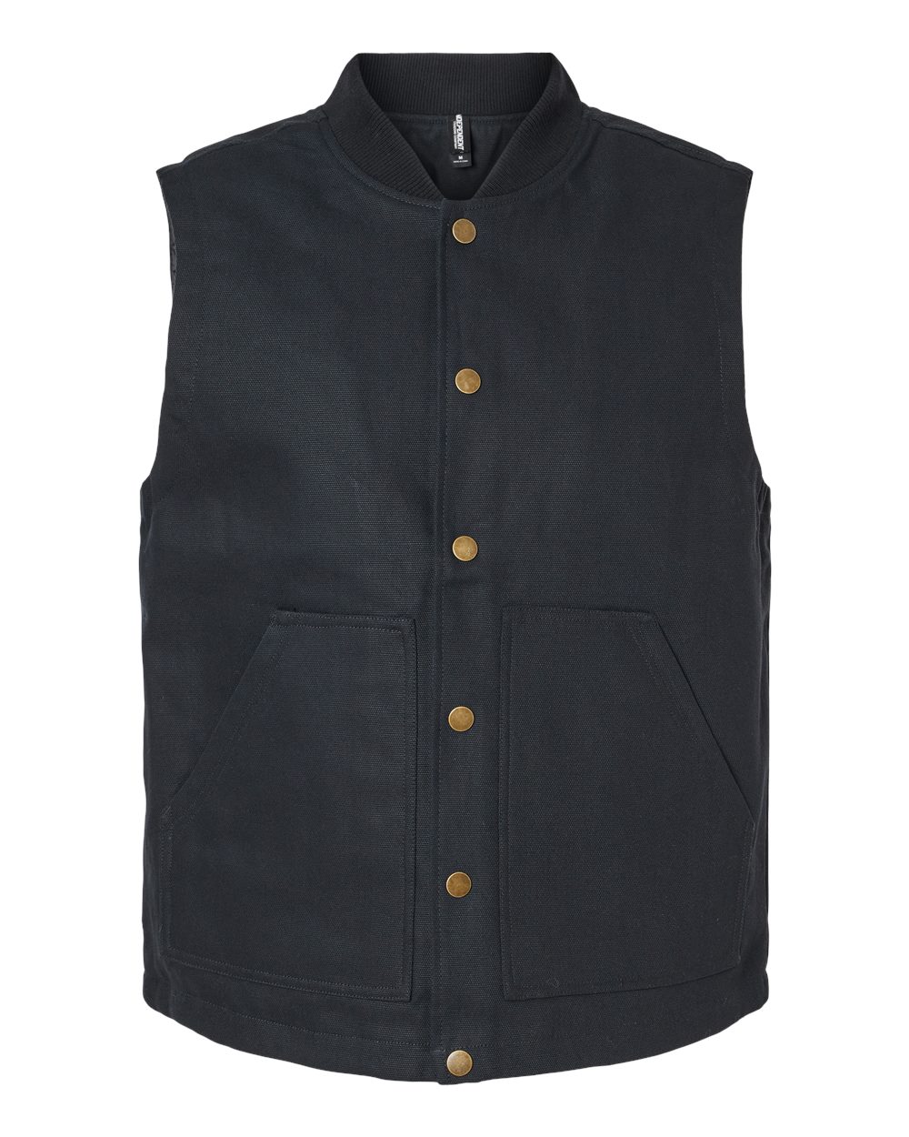 Independent Trading Co. EXP560V Insulated Canvas Workwear Vest in Black size Large | Cotton