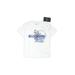 FLOW SOCIETY Active T-Shirt: White Solid Sporting & Activewear - Kids Boy's Size Small