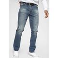 Straight-Jeans H.I.S "DIX" Gr. 36, Länge 36, blau (light, blue, used) Herren Jeans Straight Fit