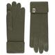 Roeckl Damen Essentials Strickhandschuh Handschuhe, grün, Einheitsgröße