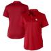 Women's Cutter & Buck Red Houston Cougars Prospect Textured Stretch Polo