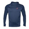 Men's Levelwear Navy Columbus Blue Jackets Ascent Insignia Asymmetric Quarter-Zip Pullover Hoodie