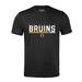 Men's Levelwear Black Boston Bruins Logo Richmond T-Shirt