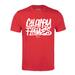 Men's Levelwear Red Calgary Flames Richmond Graffiti T-Shirt