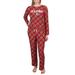 Women's Concepts Sport Red/Green Miami Dolphins Holly Allover Print Knit Long Sleeve Top & Pants Set