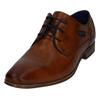 Schnürschuh BUGATTI, Herren, Gr. 40, braun (cognac, used), Leder, elegant, Schuhe Derbyschuh Business-Schnürer, im Used-Look, Freizeitschuh, Halbschuh, Schnürschuh