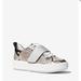 Michael Kors Shoes | Michael Kors Emmett Embellished Snake Embossed Leather Sneakerbrand New | Color: White | Size: Various