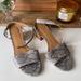 J. Crew Shoes | Jcrew Low Heel Animal Print Sandals | Color: Gray/White | Size: 8.5