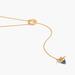 Madewell Jewelry | Madewell Lapis Drop Lariat Toggle Necklace | Color: Blue/Gold | Size: Os