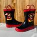 Disney Shoes | Disney Mickey Mouse Rain Boots Kids 10 | Color: Black/Red | Size: 10b