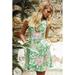 Anthropologie Dresses | Anthropologie Maeve Verbena Floral Dress Size 0 | Color: Green/Pink | Size: 0