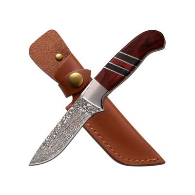 Elk Ridge Drop Point Fixed Blade Knife 3.75 in 3Cr13 Stainless Steel Brown ER-200-20BR