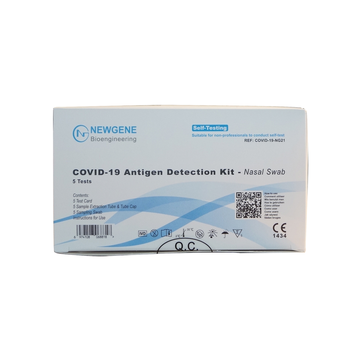 50 Stück gene Antigentest, Gültigkeit bis 08.07.2024, BfArM AT1210/21, Laientest selbst Test, Antigentest, SARS-CoV-19 Image