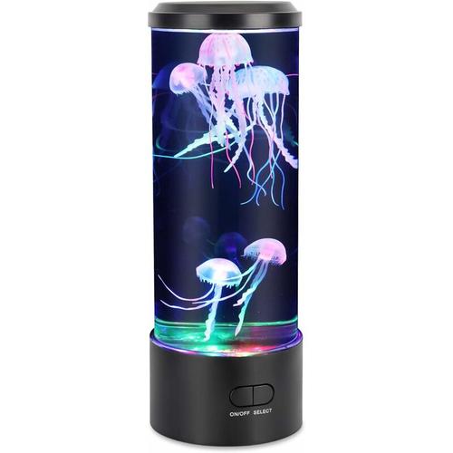 Héloise - Quallen-Lampe, Quallen-Lava-Lampe, Aquarium, Quallen-Lampe, 7 Farben, LED-Licht mit usb